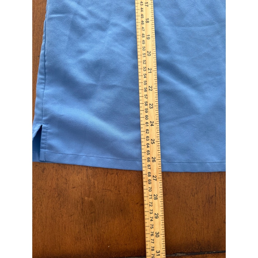 FIGS Technical Collection Womens Scrub Set Blue V-Neck Top Medium Jogger Pants S - Picture 8 of 11